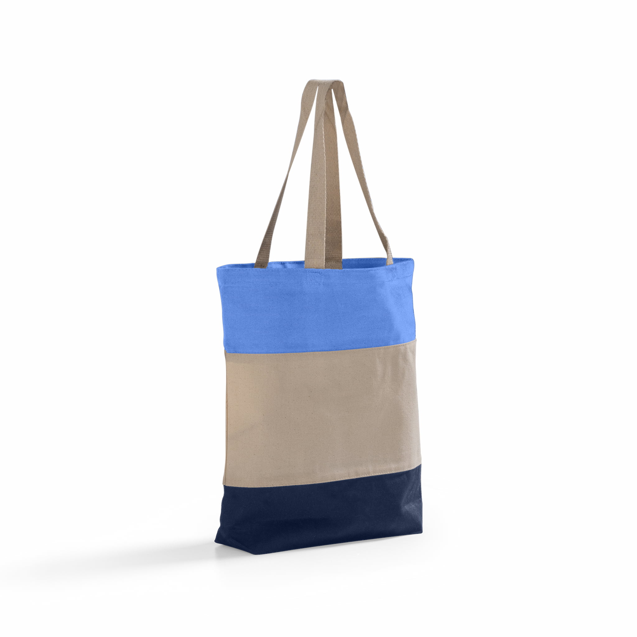 Tri-Color Canvas Tote Bag 23