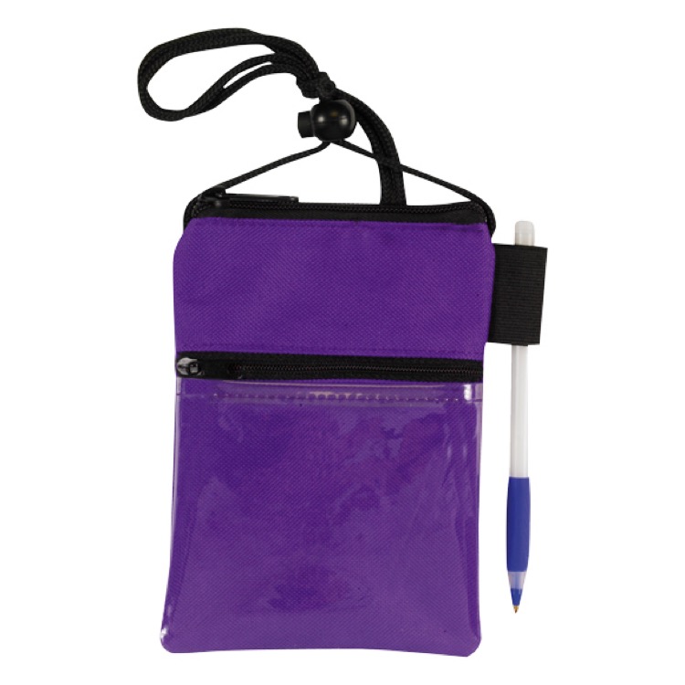 ID Me 2 Dual Zipper Pocket Badge Holder & Passport Pouch 7