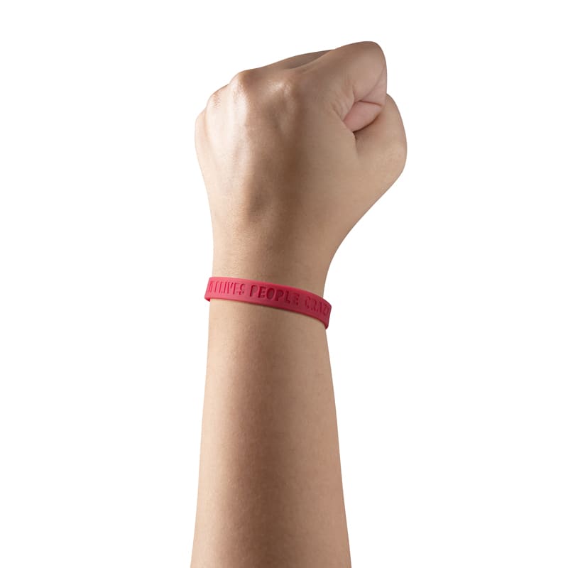 Debossed Silicone Adjustable  Wristbands 157