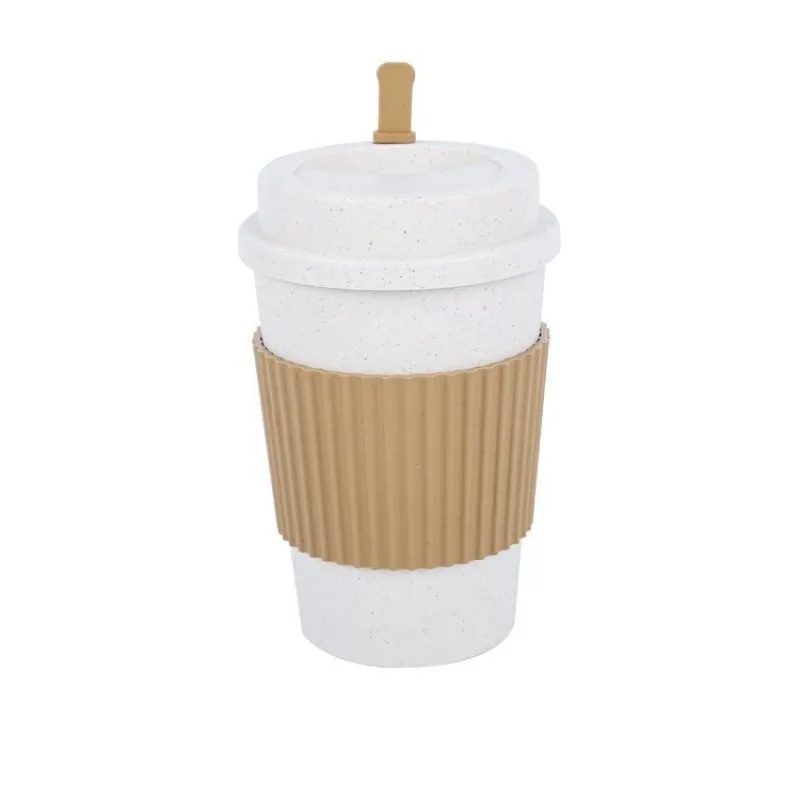 Reusable Wheat Straw Coffee Cup 16oz 6