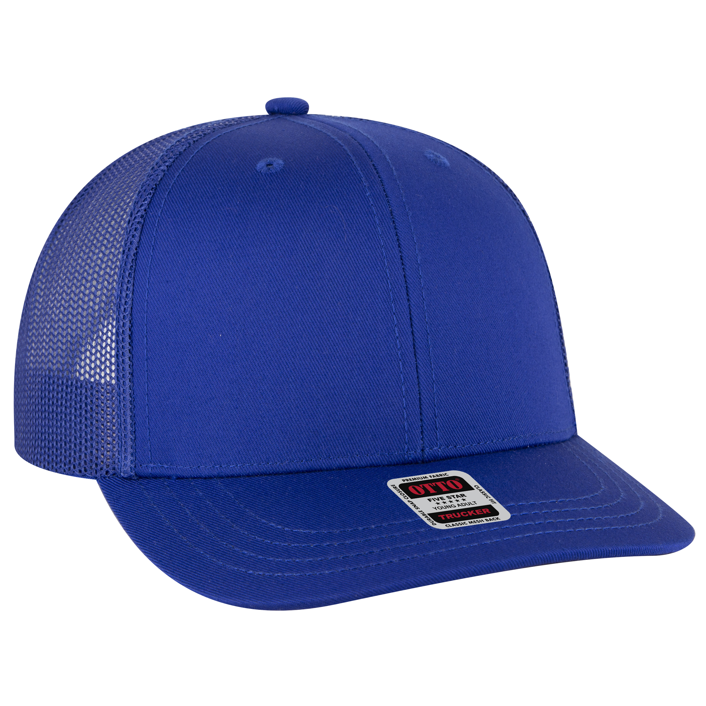 OTTO CAP® 6 Panel Mid Profile Mesh Back Trucker Hat 90