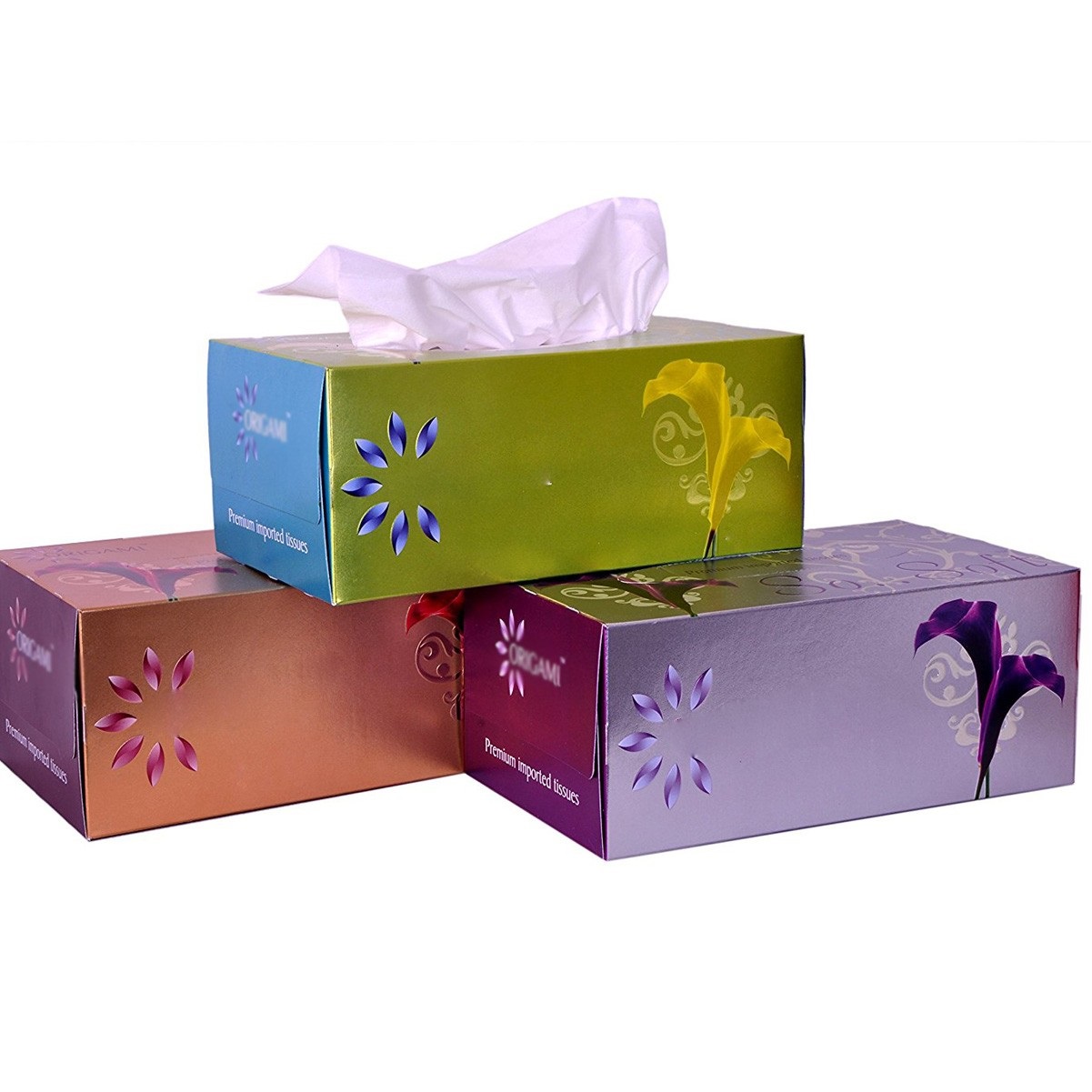 Full Color Printing Tissue Rectangle Box with Tissues 2