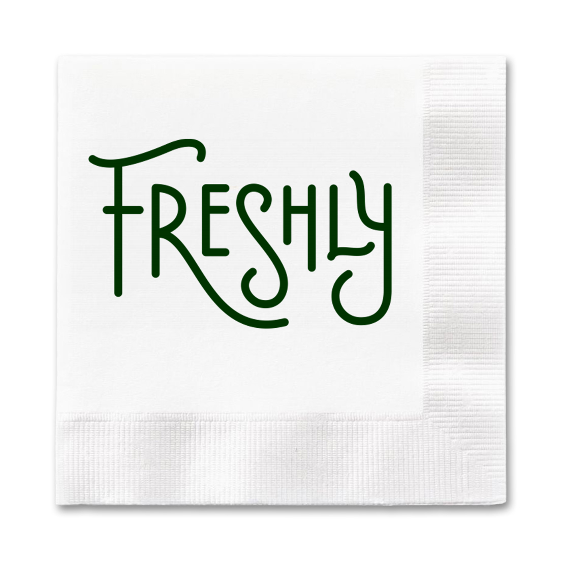 3-Ply White Dinner Napkin - 1/4 Fold, FSC Certified - High Line