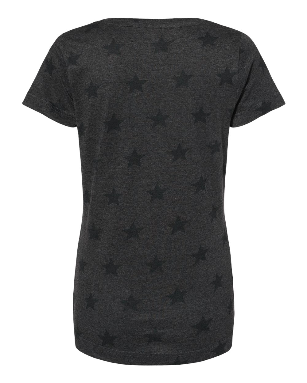 Women's Star Print Scoop Neck Tee - 3629 37