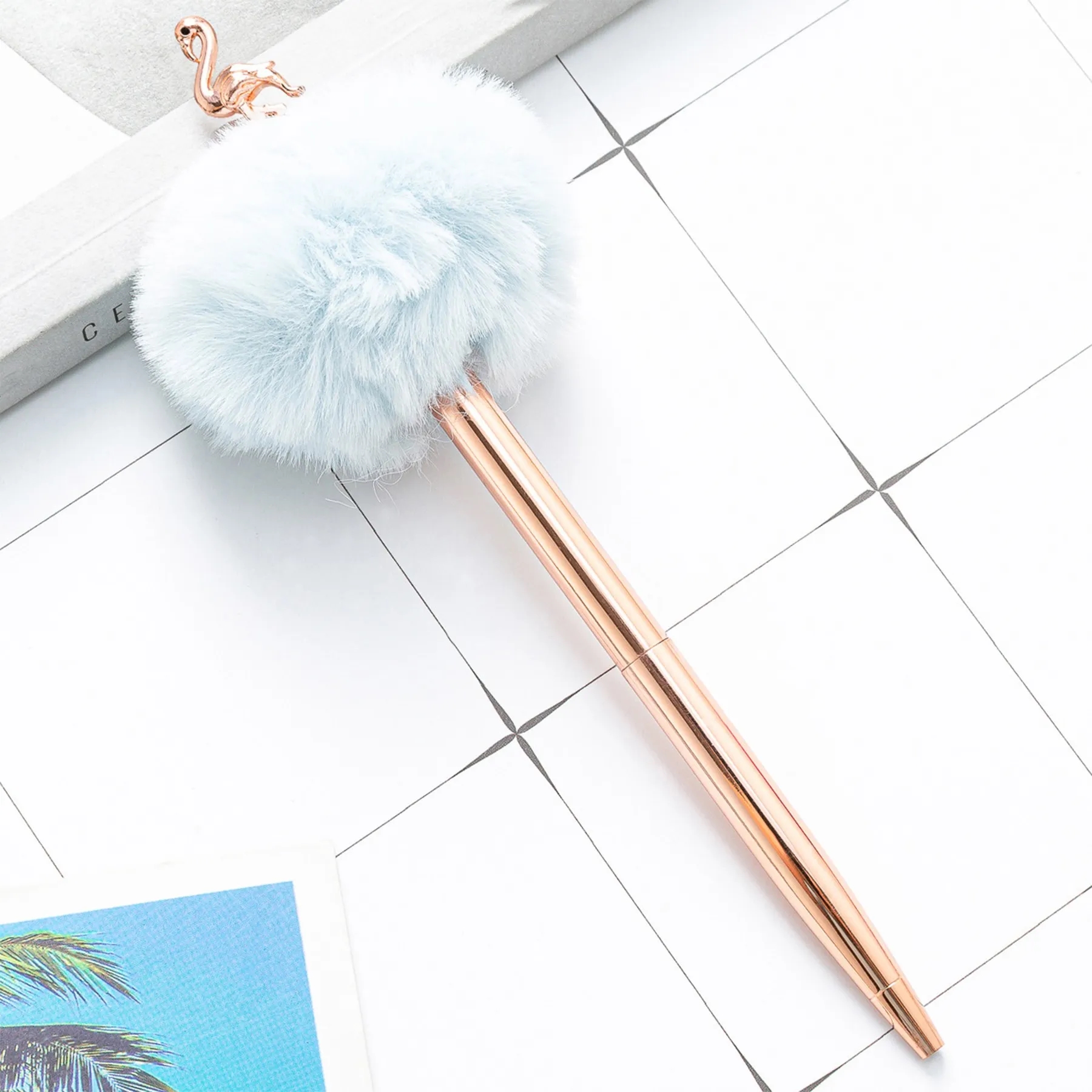Flamingo Decor Metal Ballpoint Pen 10