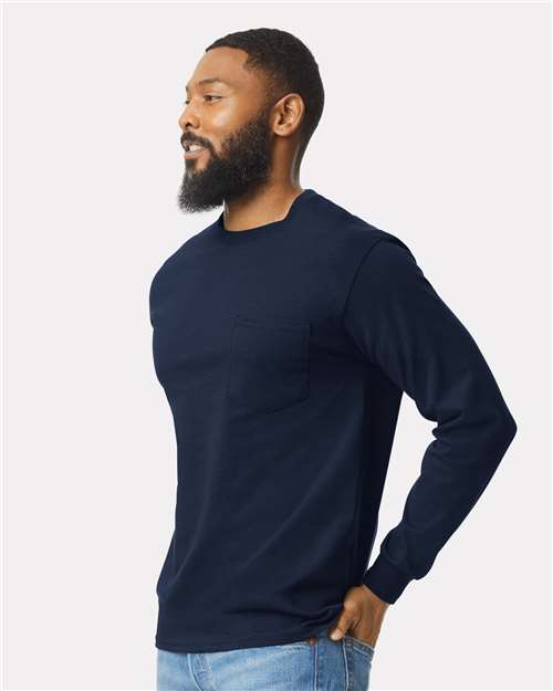 Unisex Ultra Cotton® Long Sleeve Pocket T-Shirt - 2410 45