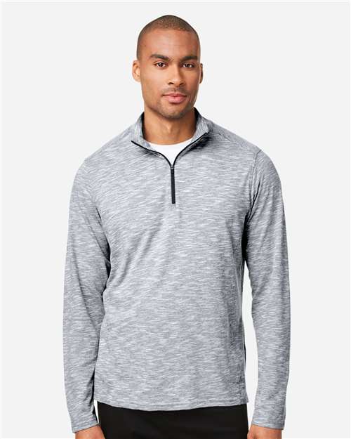 Men's Eclipse Jacquard Quarter-Zip Pullover - NE415 15