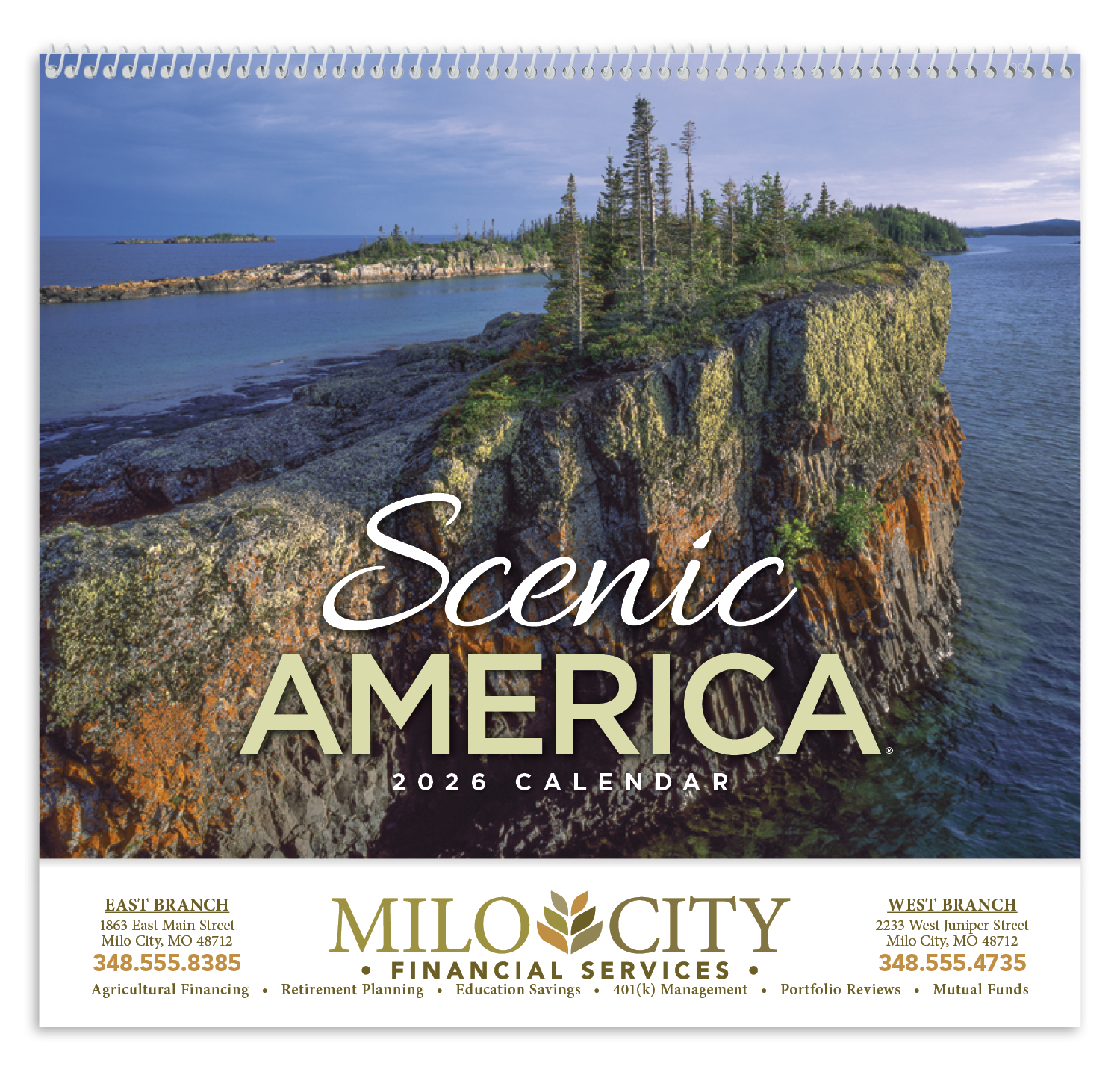 HotLine® Products Scenic America® Appointment Calendar - Spiral 41