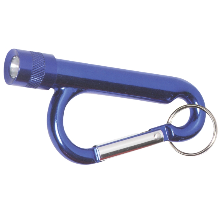 "Chiron Light" Metal Carabiner Flashlight with Split Ring Attachment 4