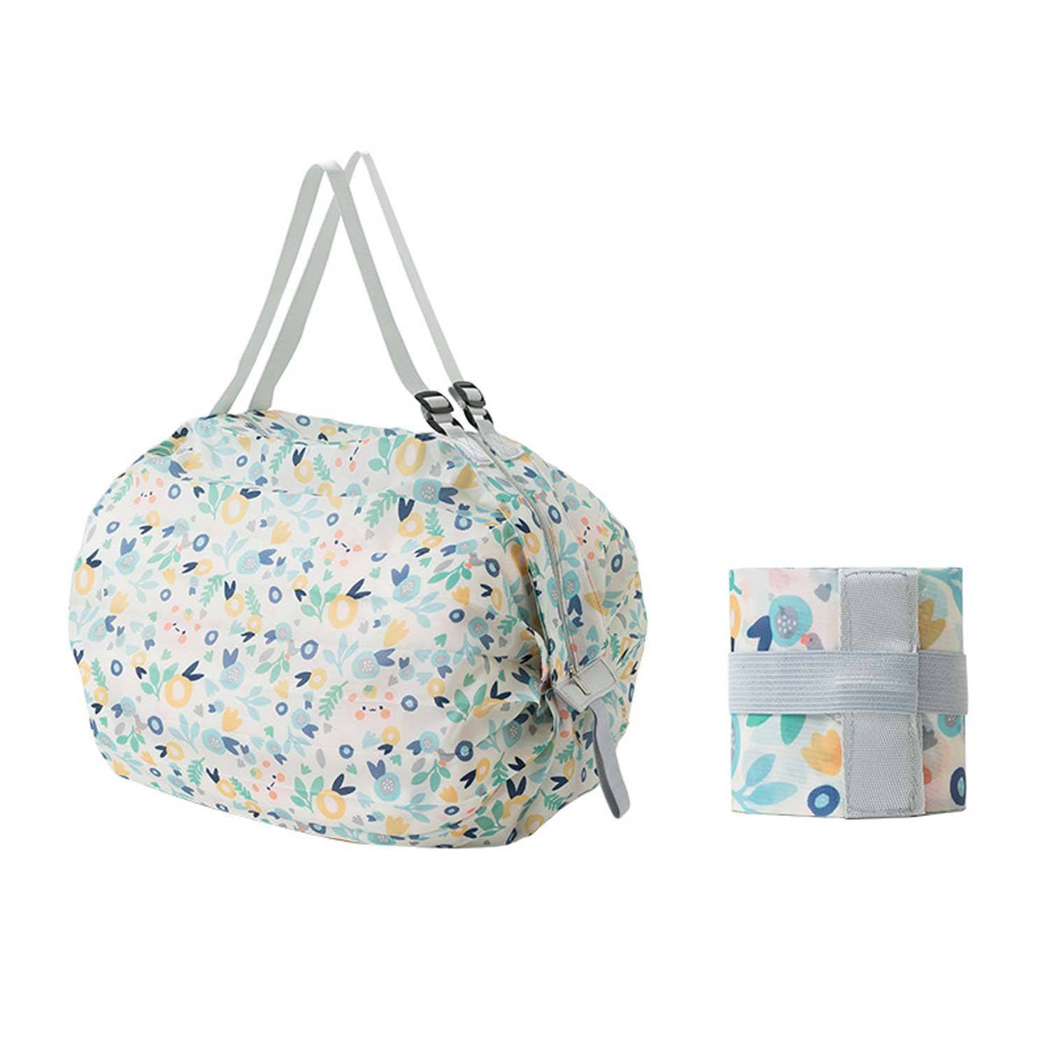 One-Shoulder Reusable Folding Grocery Bags for Shopping, custom tote bag with logo imprint 12