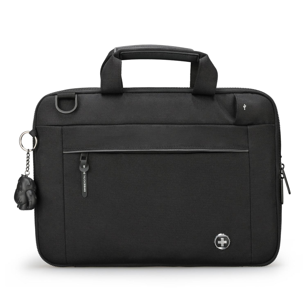 SwissDigital® BOLLIGEN USB Charging Port 16″ Professional Laptop Sleeve