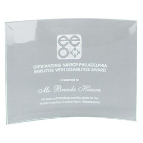 Beveled Glass Crescent Award 2