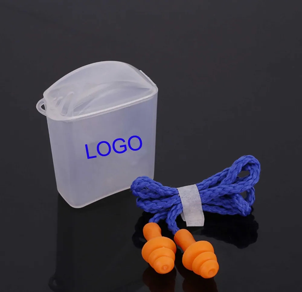 Silicone Corded Earplugs with Carrying Case 2