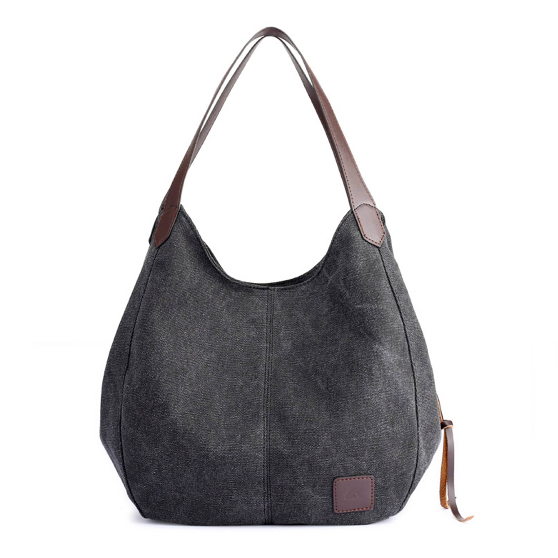 Canvas Women's Multi-pocket Tote Bag, custom tote bag with logo imprint 4