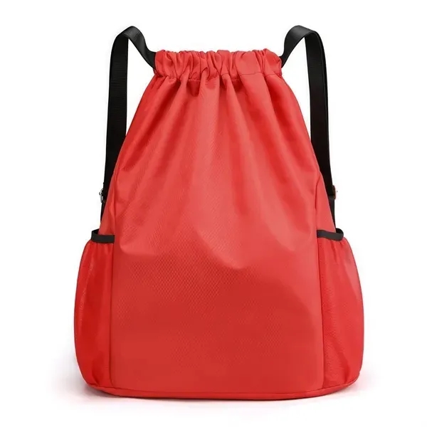 Lightweight Drawstring Backpack with Pockets Organization 11