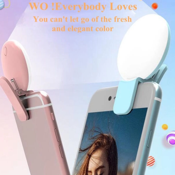 Round 9-LED Photo Selfie Fill In Light for Phone and Tablet 4