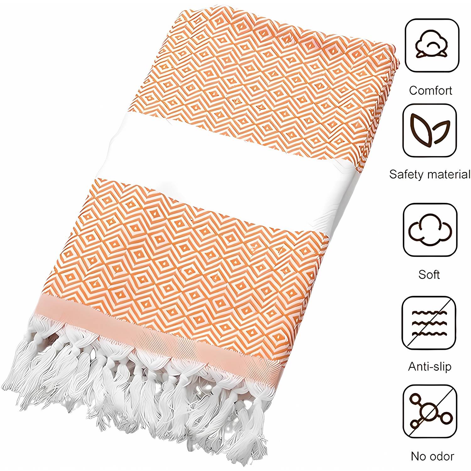 Travel Turkish Cotton Beach Towel Oversized Bath Blanket 6