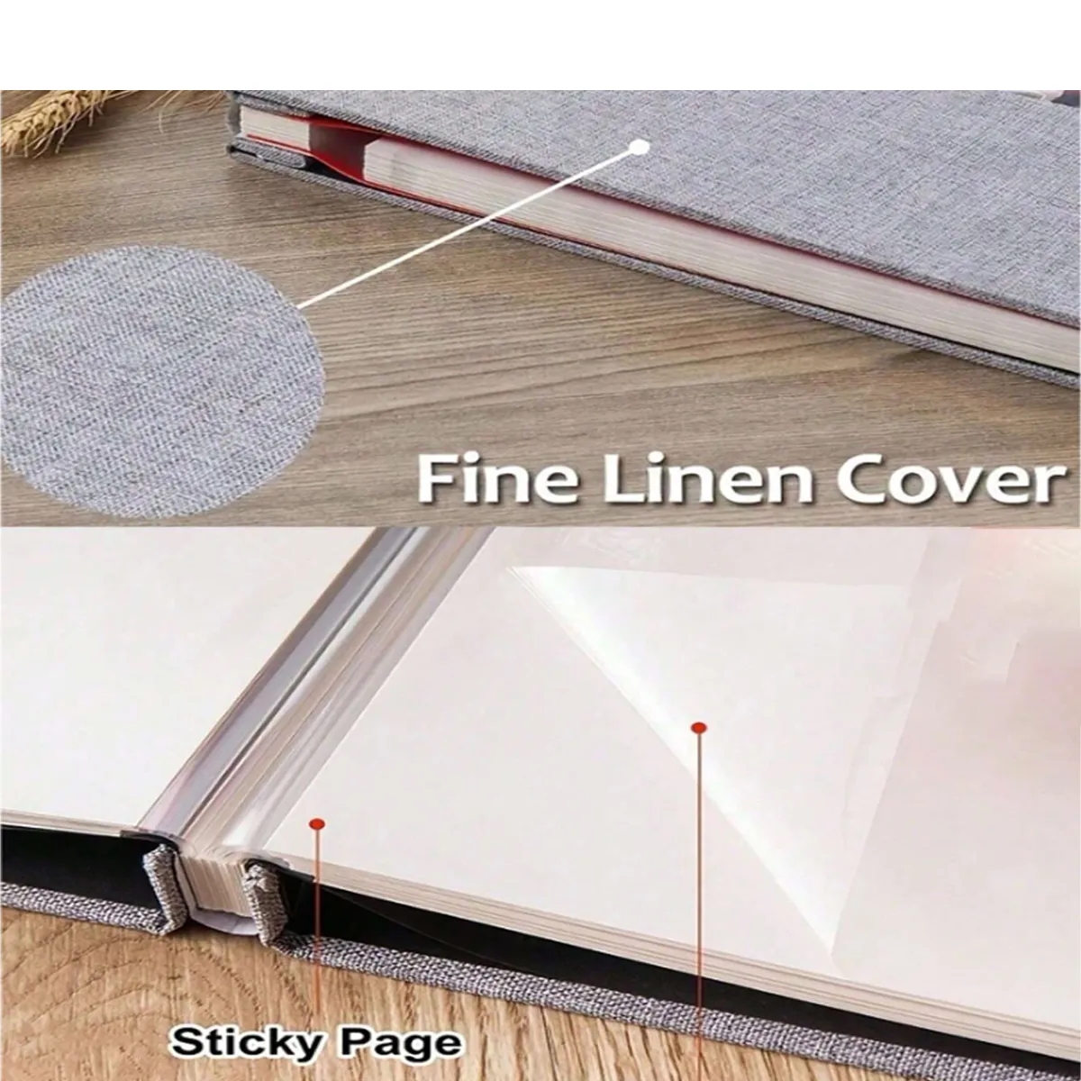16 Inch Linen Scrapbook Photo Album DIY 5