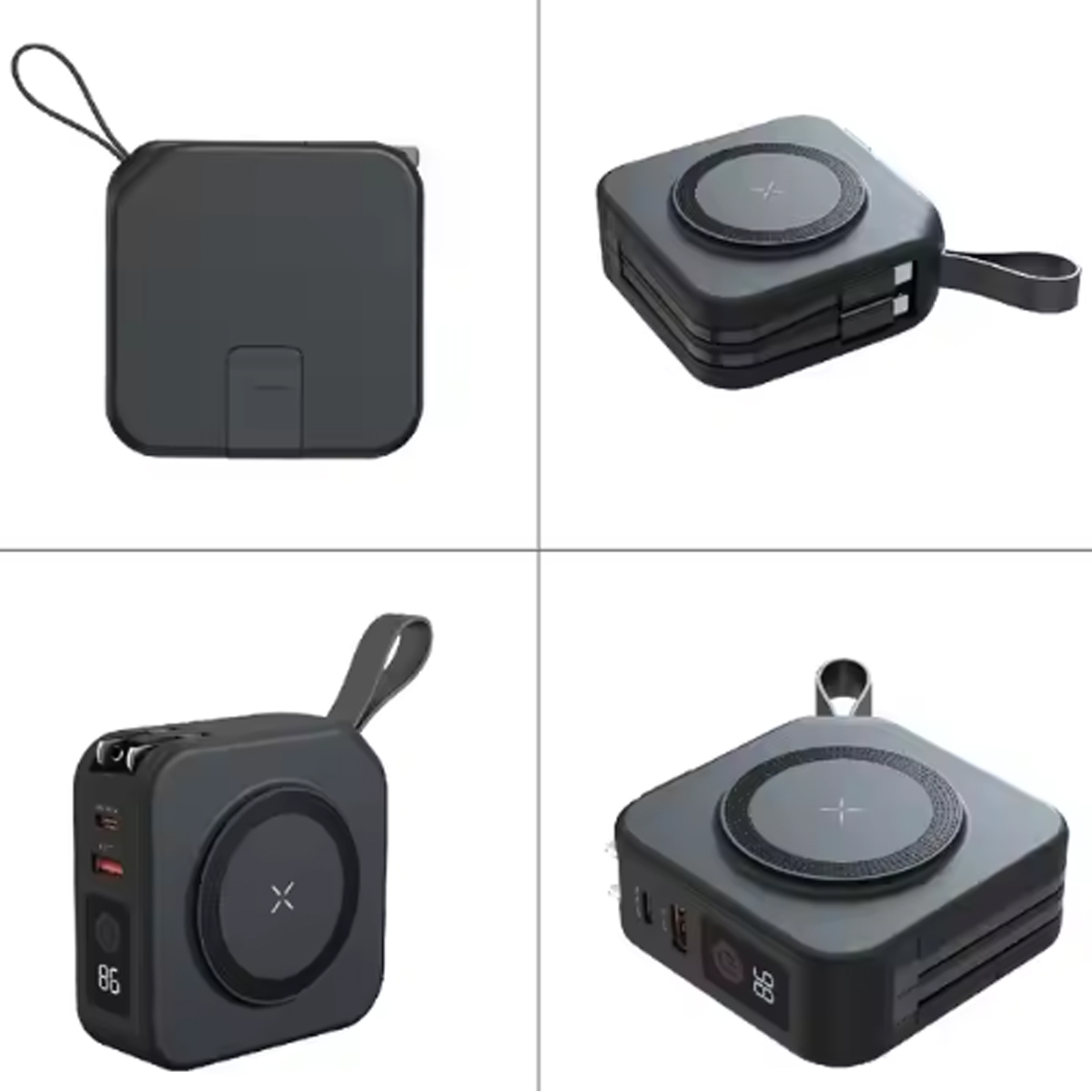 Multi-Function Wireless Charger W/ Wall Plug and Phone Stand 8