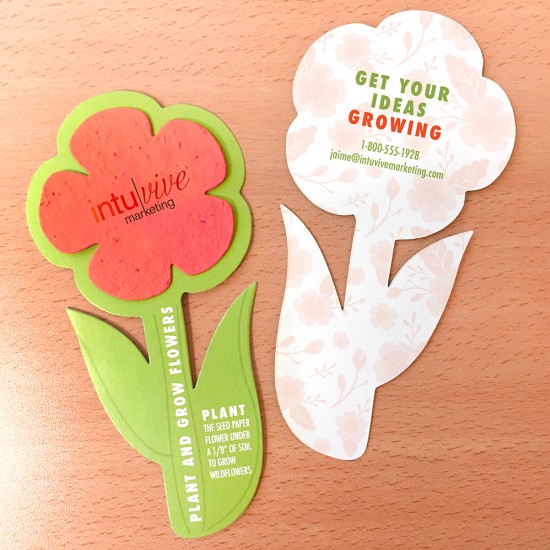 Double-Sided Rounded Flower With Plantable Shape 1