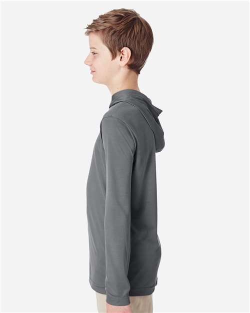 Youth Zone Performance Hooded Long Sleeve T-Shirt - TT41Y 35