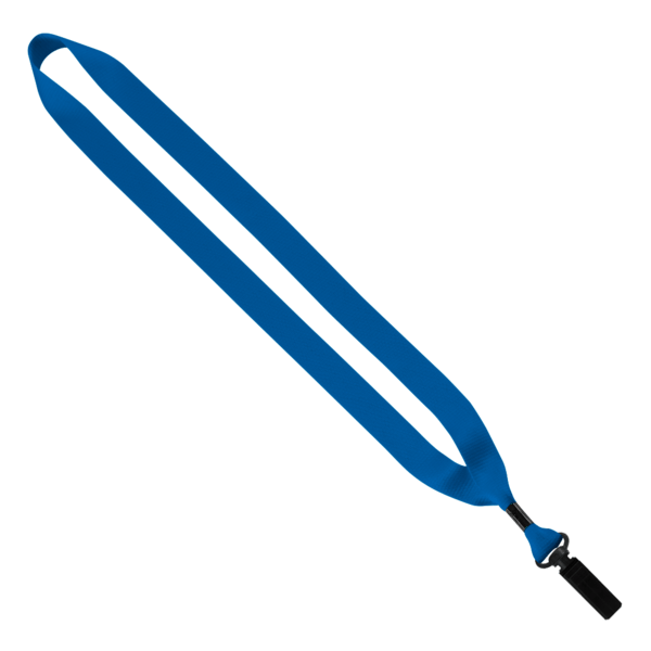 3/4" Polyester Lanyard with Bulldog Clip 18
