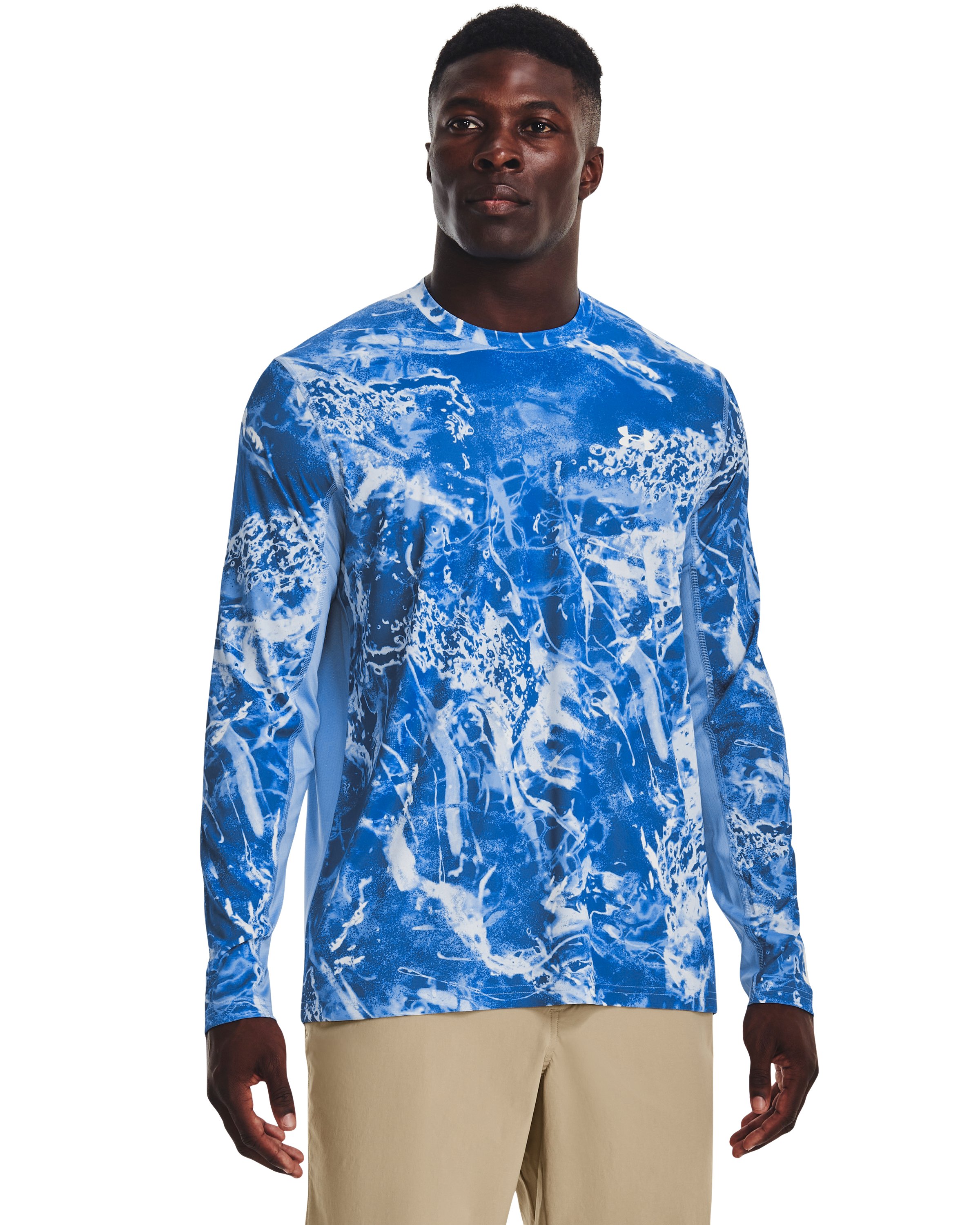UA Iso-Chill Shorebreak Camo Men's Long Sleeve 11
