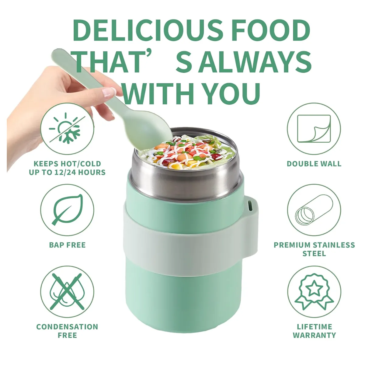 Stainless Steel Mini Soup Cup Food Vacuum Kettle Thermos Mug 1