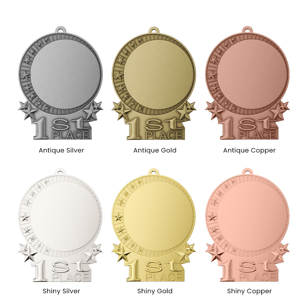 4" UV Printed Baseball Medals 8