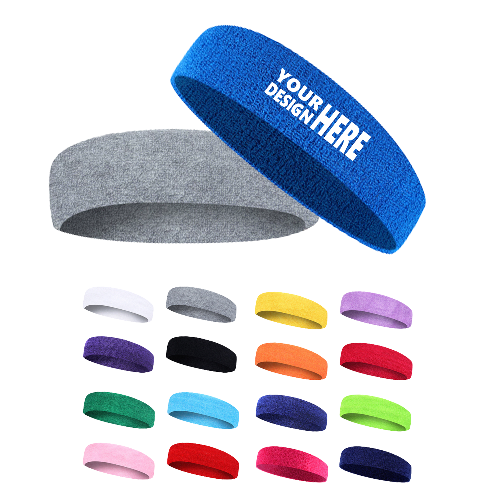 Moisture Wicking Athletic Sweatband For Sports 2