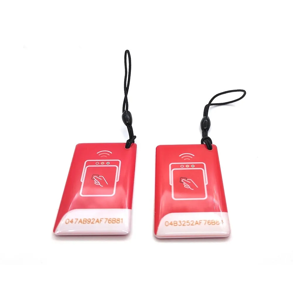 Waterproof Epoxy Smart NFC Card with Keychain 4