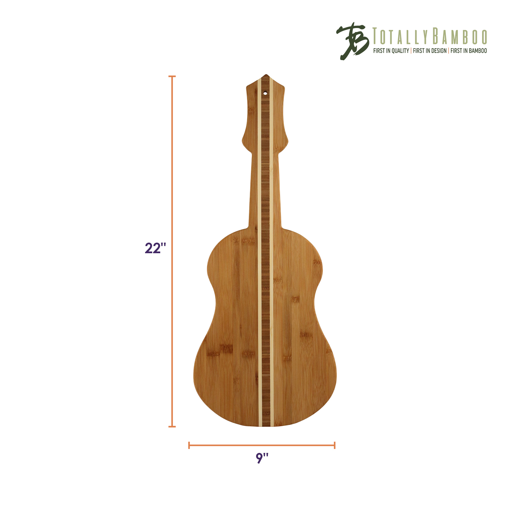 Ukulele / Guitar Shape Bamboo Cutting Board 3
