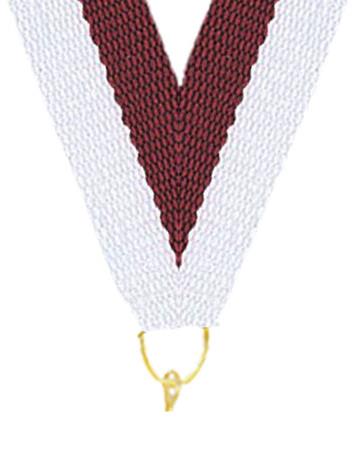 0.875" x 30" Maroon White GoldSnap Clip Stock 1