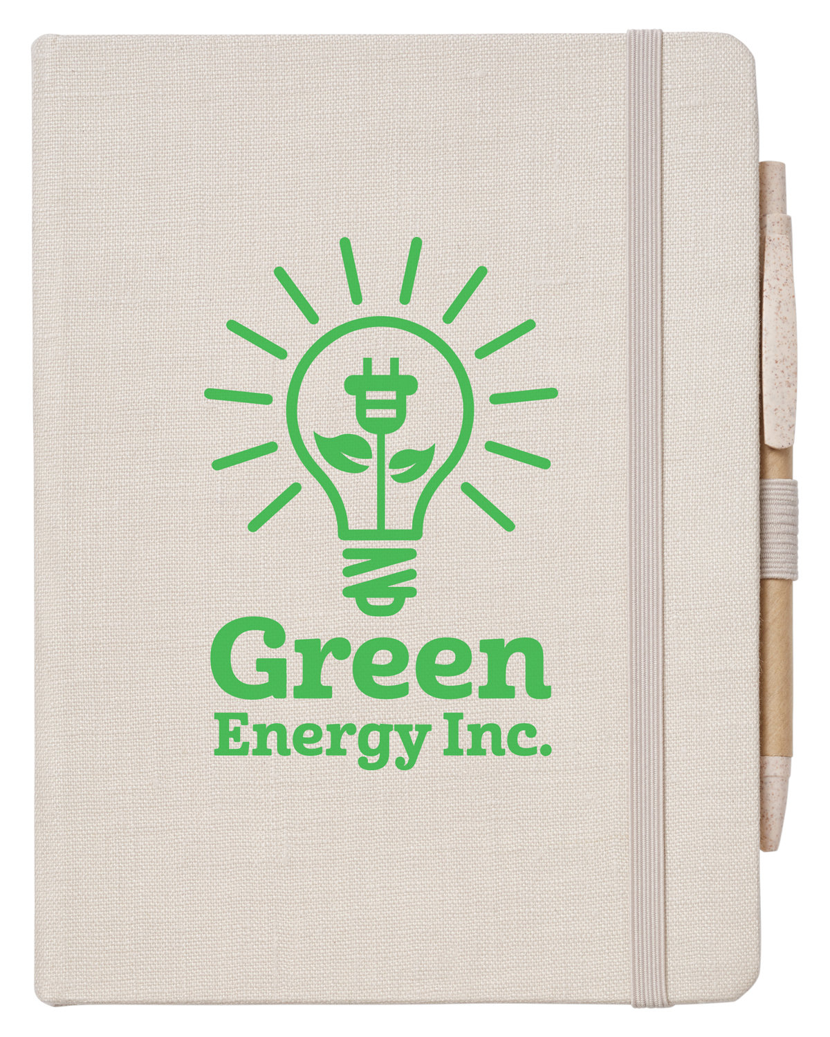Hemp Journal Notebook & Pen 6" x 8.0125" 2