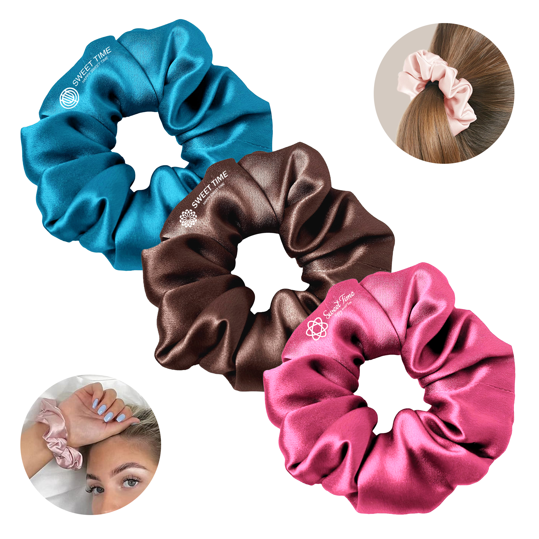 Full-Color Digital Elastic Scrunchies 10