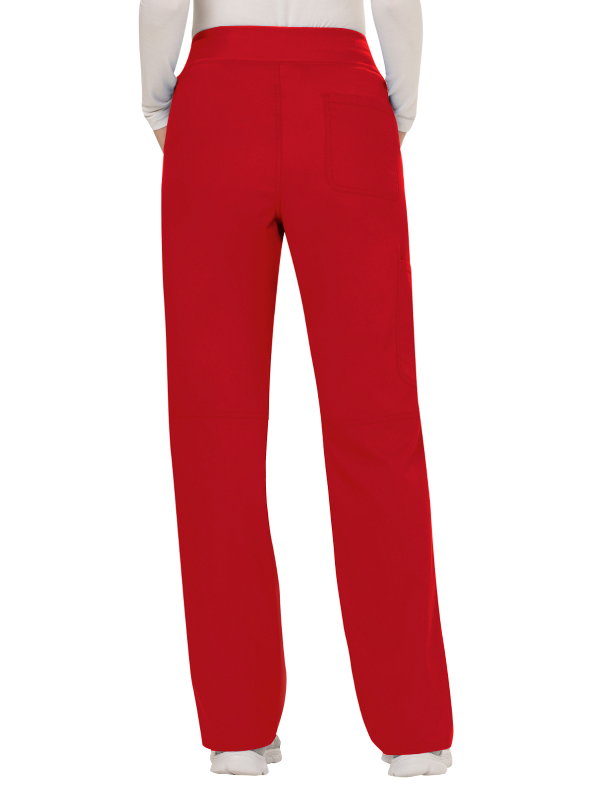 Cherokee - Workwear Revolution - Women's 4-Pocket Mid Rise Straight Leg Pull-on Pant 29