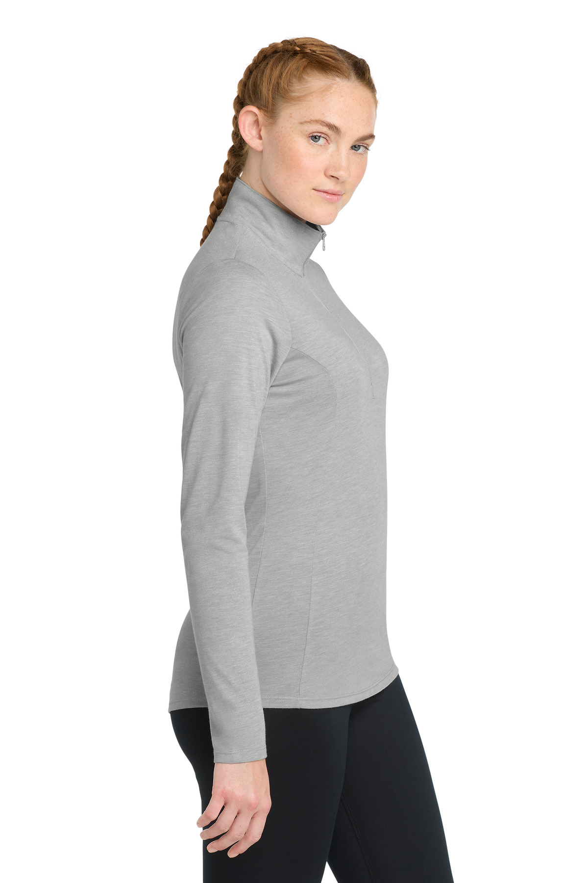 Sport-Tek Women's PosiCharge Tri-Blend Wicking 1/4-Zip Pullover. LST407 25