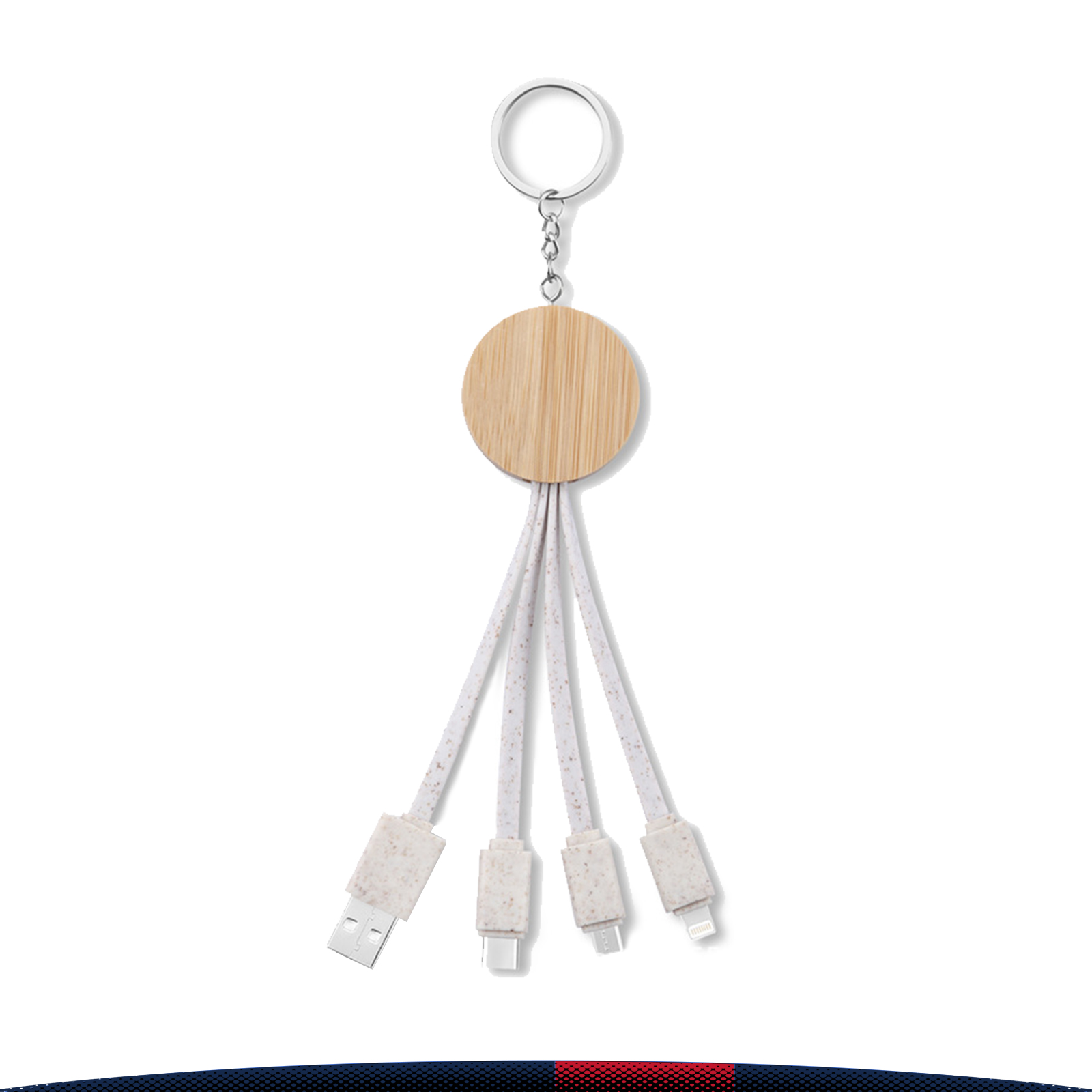 3in1 Wooden Stand Charging Cable 2