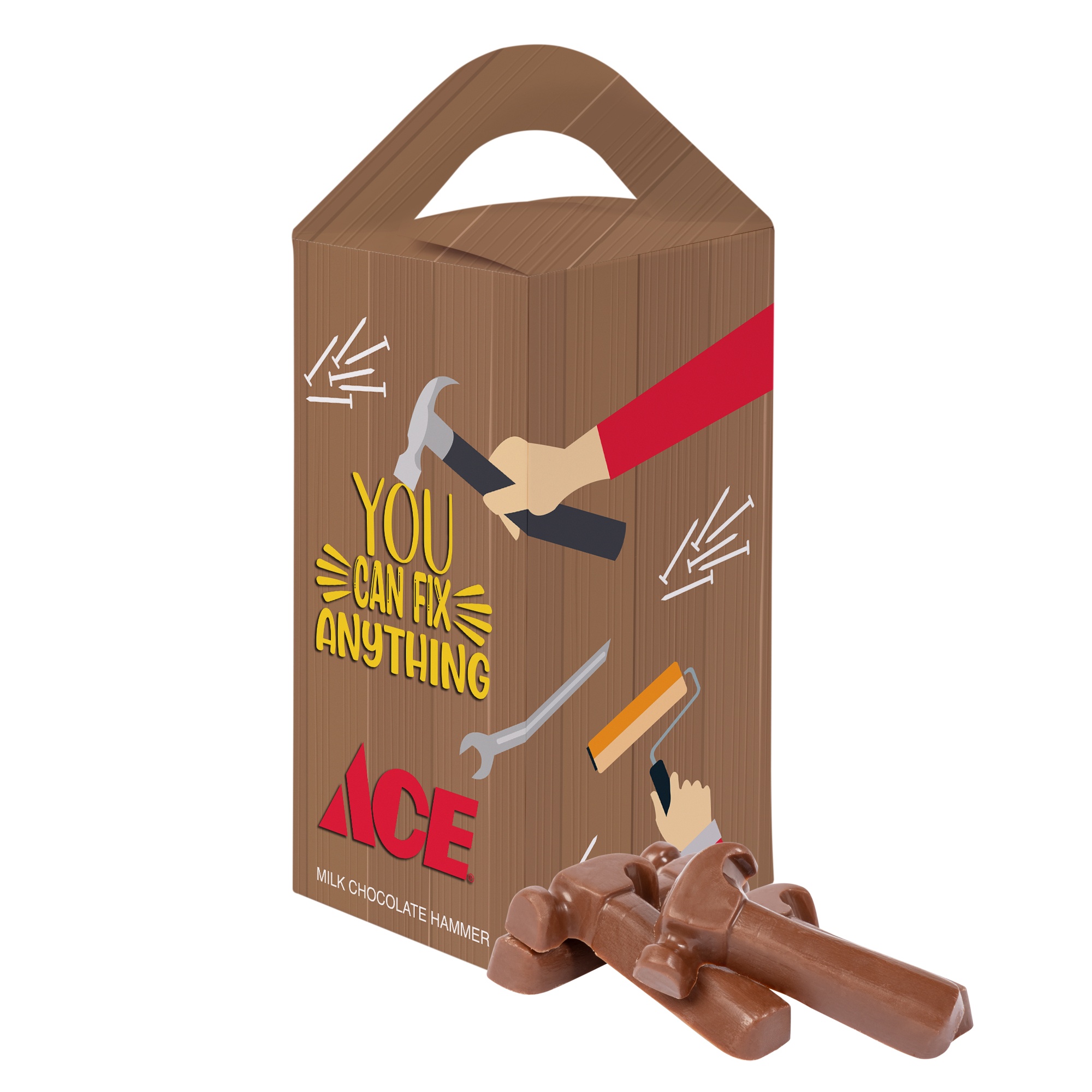 Tote Box with 1 oz Milk Chocolate Hammers 2