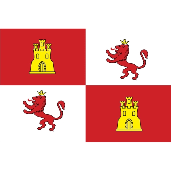 Special Historical Stick Flag - Royal Std. of Spain 2