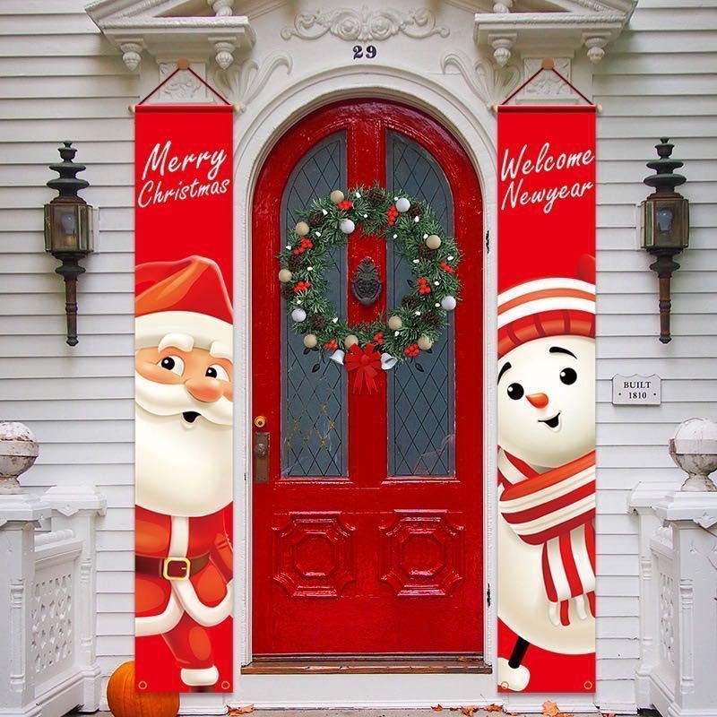 2 PCS Christmas Outdoor Decoration Banner 4