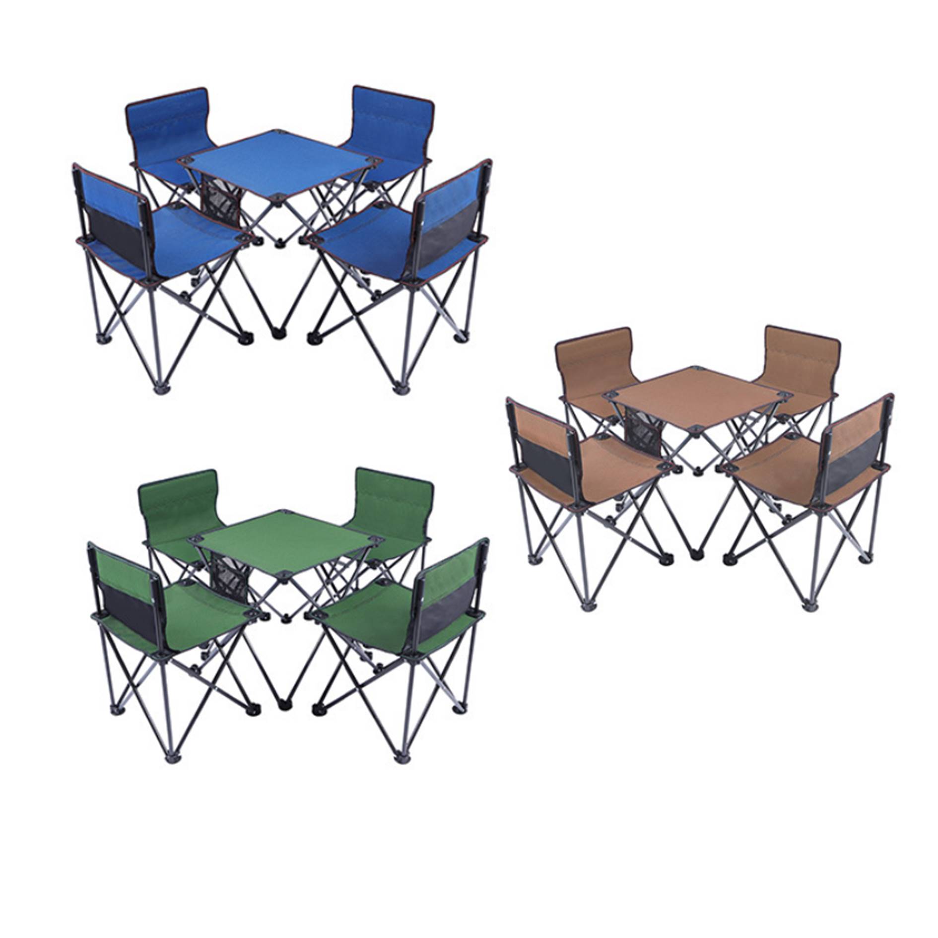 Portable Outdoor Folding Table Chairs Set 4