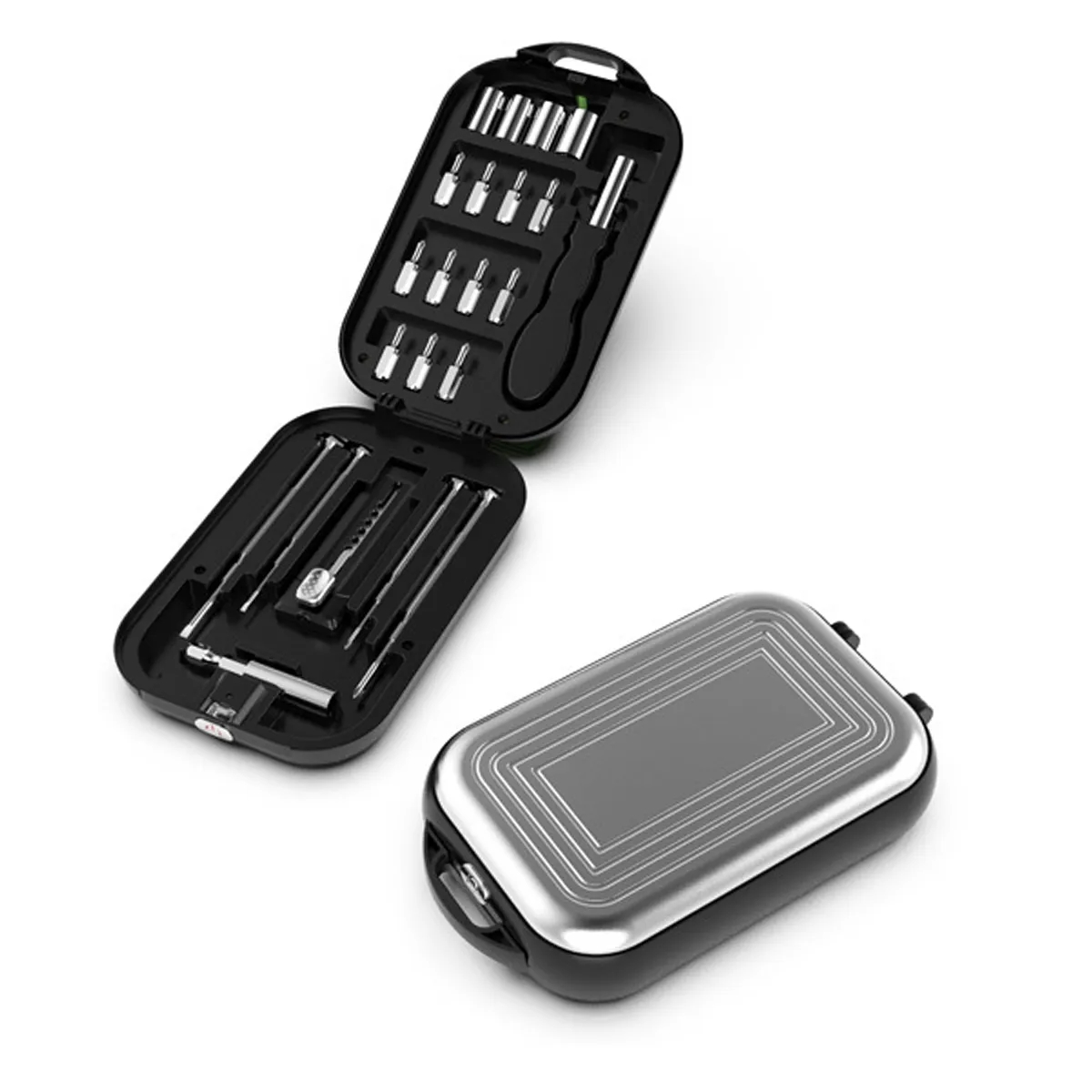 Compact 22-in-1 Precision Screwdriver Bit Tool Set Case 2