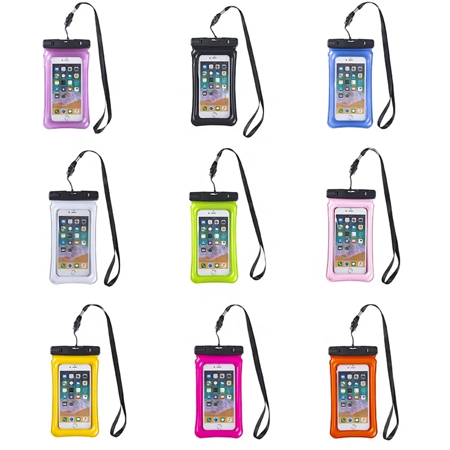 IPX8 Waterproof Floating Phone Pouch with Lanyard 5