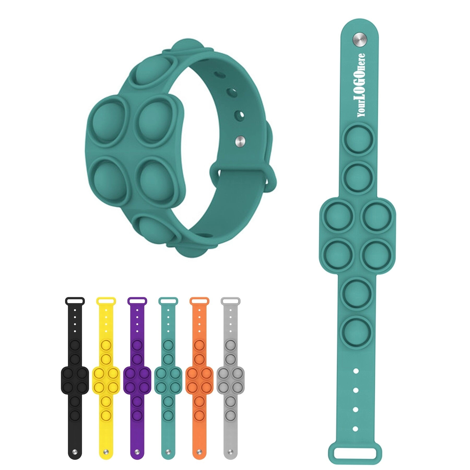 Push Pop Bubble Silicone Wristbands 3