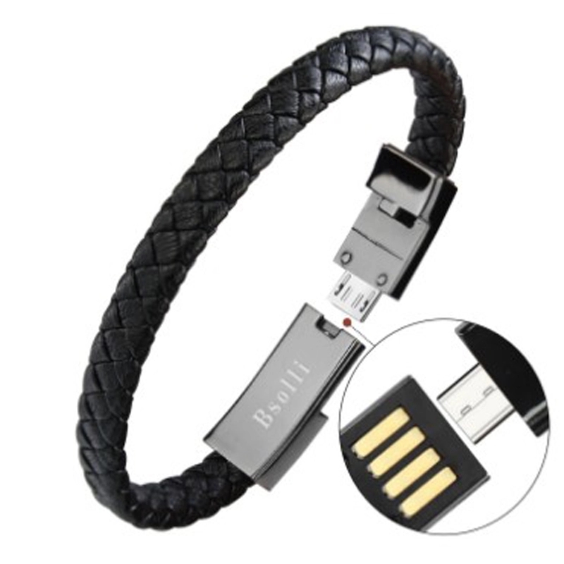 PU USB Cable Wristband 2