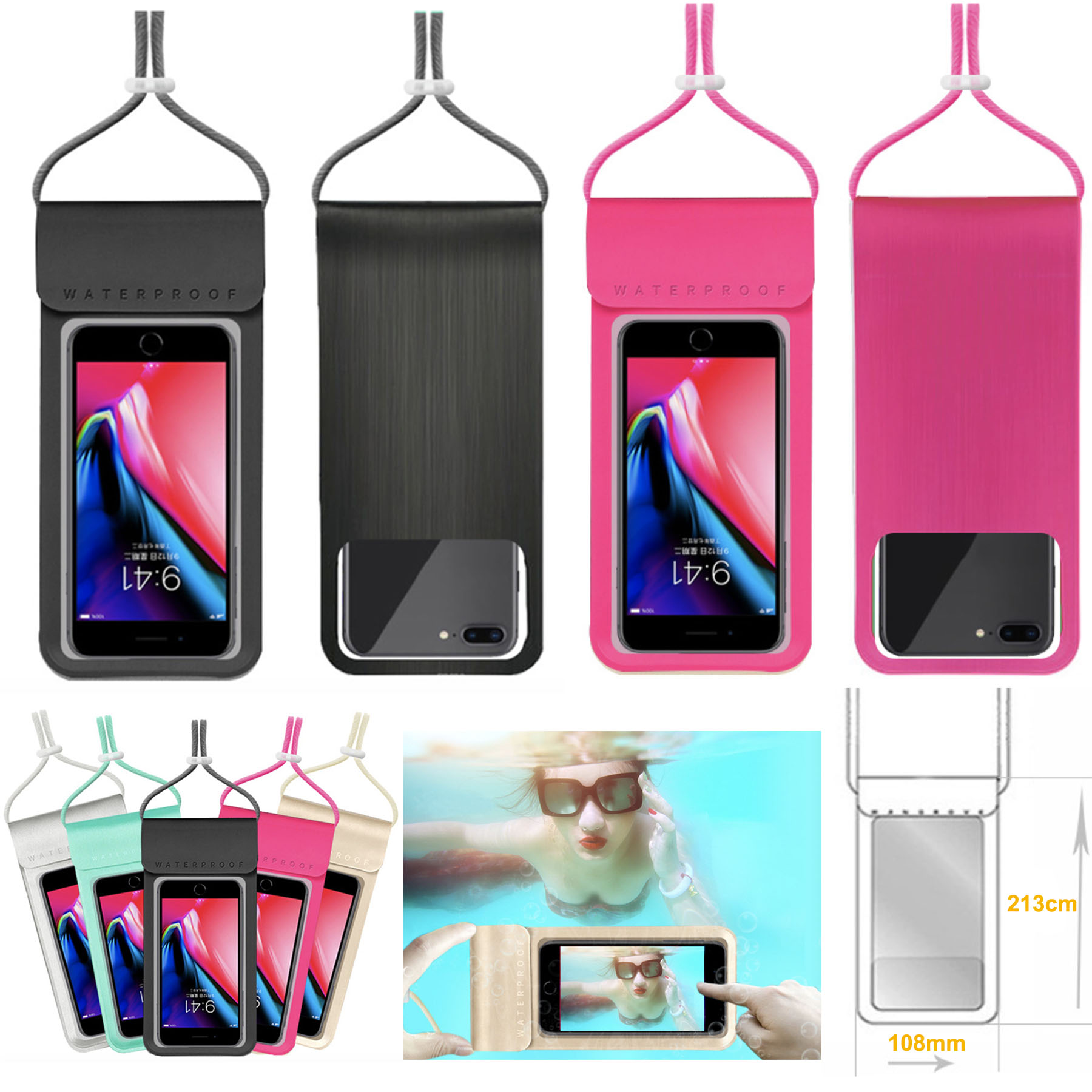 WaterproofPouch Dry Bag Underwater Case for Phone 2