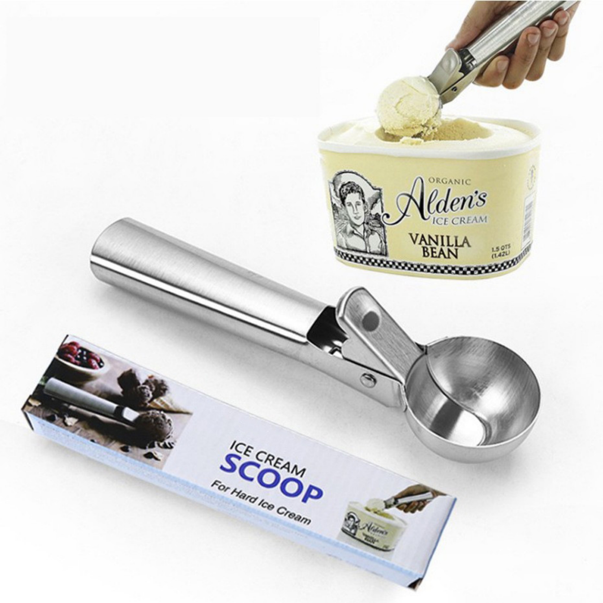 Premium Ice Cream Scoop With Trigger 4