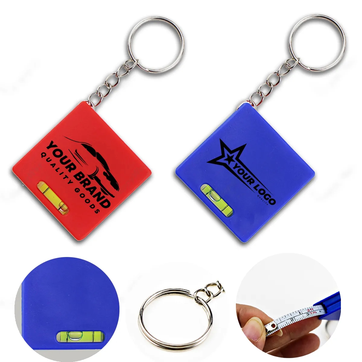 Retractable Multi-Functional Bendable Tape Measure Keychains 2