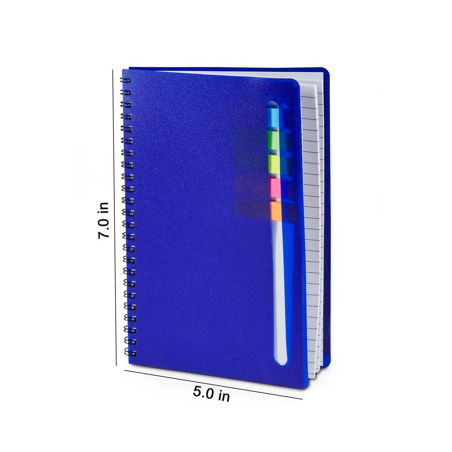 PP Cover Spiral Notebook w/ Elastic Band 6